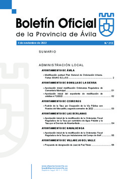 Boletín Oficial de la Provincia del viernes, 4 de noviembre de 2022