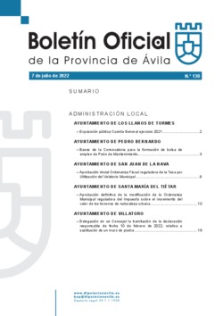 Boletín Oficial de la Provincia del jueves, 7 de julio de 2022