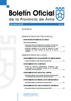 Boletín Oficial de la Provincia del martes, 8 de marzo de 2022
