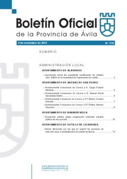 Boletín Oficial de la Provincia del miércoles, 9 de noviembre de 2022