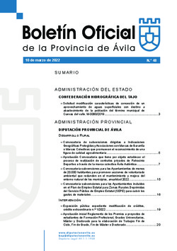 Boletín Oficial de la Provincia del jueves, 10 de marzo de 2022