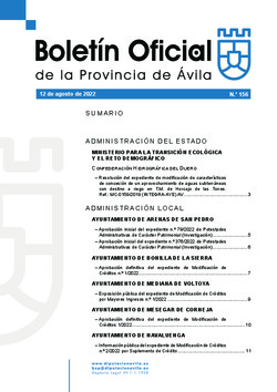Boletín Oficial de la Provincia del viernes, 12 de agosto de 2022