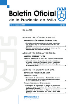 Boletín Oficial de la Provincia del jueves, 17 de marzo de 2022