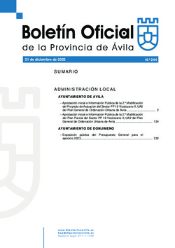 Boletín Oficial de la Provincia del miércoles, 21 de diciembre de 2022