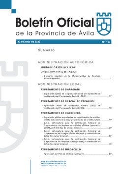 Boletín Oficial de la Provincia del miércoles, 22 de junio de 2022