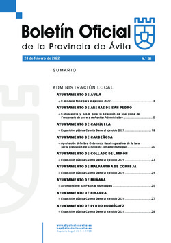 Boletín Oficial de la Provincia del jueves, 24 de febrero de 2022