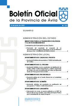 Boletín Oficial de la Provincia del viernes, 24 de junio de 2022