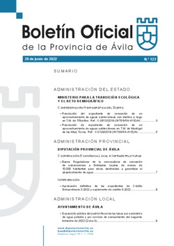 Boletín Oficial de la Provincia del martes, 28 de junio de 2022