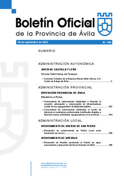 Boletín Oficial de la Provincia del miércoles, 28 de septiembre de 2022