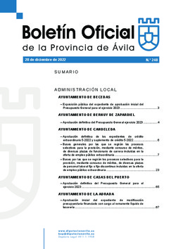 Boletín Oficial de la Provincia del miércoles, 28 de diciembre de 2022