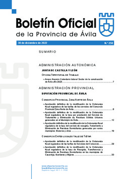 Boletín Oficial de la Provincia del viernes, 30 de diciembre de 2022