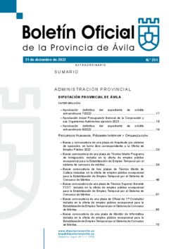 Boletín Oficial de la Provincia del miércoles, 4 de enero de 2023