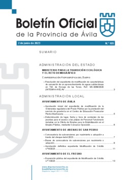 Boletín Oficial de la Provincia del viernes, 2 de junio de 2023