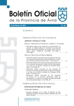 Boletín Oficial de la Provincia del martes, 14 de febrero de 2023