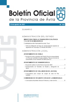 Boletín Oficial de la Provincia del viernes, 25 de agosto de 2023