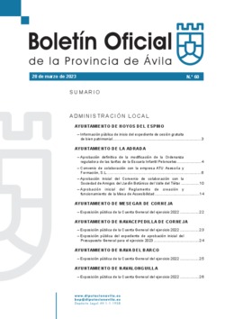 Boletín Oficial de la Provincia del martes, 28 de marzo de 2023
