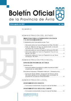 Boletín Oficial de la Provincia del lunes, 28 de agosto de 2023