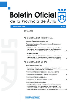 Boletín Oficial de la Provincia del lunes, 1 de abril de 2024