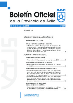 Boletín Oficial de la Provincia del martes, 3 de diciembre de 2024