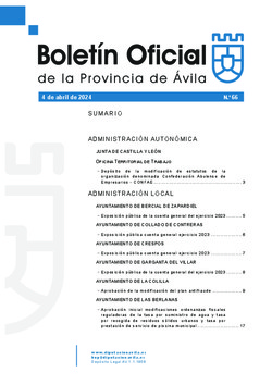 Boletín Oficial de la Provincia del jueves, 4 de abril de 2024