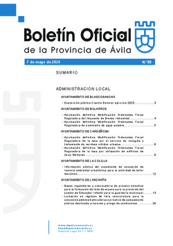 Boletín Oficial de la Provincia del martes, 7 de mayo de 2024