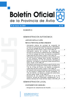 Boletín Oficial de la Provincia del viernes, 8 de marzo de 2024
