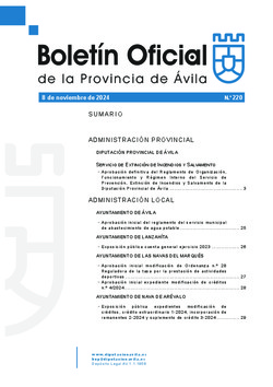 Boletín Oficial de la Provincia del viernes, 8 de noviembre de 2024