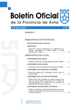 Boletín Oficial de la Provincia del martes, 9 de abril de 2024