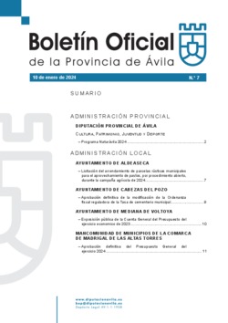 Boletín Oficial de la Provincia del miércoles, 10 de enero de 2024