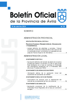 Boletín Oficial de la Provincia del miércoles, 10 de abril de 2024