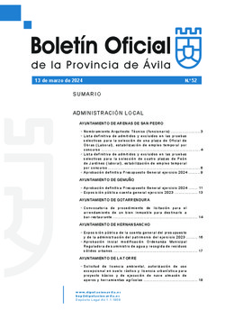 Boletín Oficial de la Provincia del martes, 12 de marzo de 2024