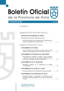 Boletín Oficial de la Provincia del miércoles, 14 de febrero de 2024