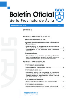 Boletín Oficial de la Provincia del miércoles, 13 de marzo de 2024