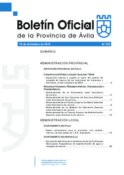 Boletín Oficial de la Provincia del miércoles, 18 de diciembre de 2024