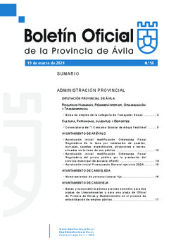 Boletín Oficial de la Provincia del lunes, 18 de marzo de 2024