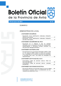 Boletín Oficial de la Provincia del miércoles, 20 de marzo de 2024