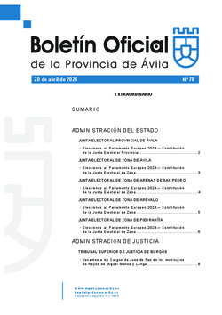 Boletín Oficial de la Provincia del sábado, 20 de abril de 2024
