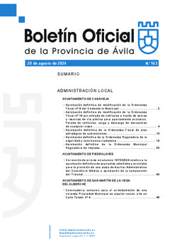 Boletín Oficial de la Provincia del martes, 20 de agosto de 2024
