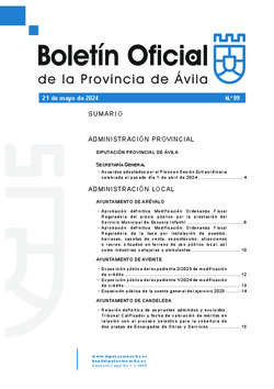 Boletín Oficial de la Provincia del martes, 21 de mayo de 2024