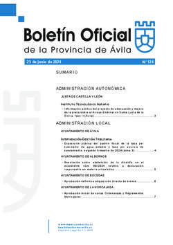 Boletín Oficial de la Provincia del martes, 25 de junio de 2024