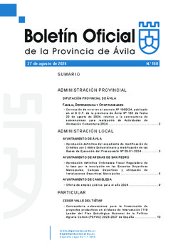 Boletín Oficial de la Provincia del martes, 27 de agosto de 2024