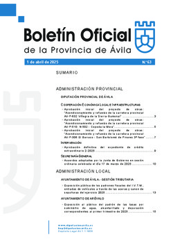 Boletín Oficial de la Provincia del martes, 1 de abril de 2025