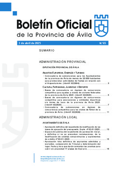 Boletín Oficial de la Provincia del jueves, 3 de abril de 2025