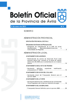 Boletín Oficial de la Provincia del miércoles, 8 de enero de 2025