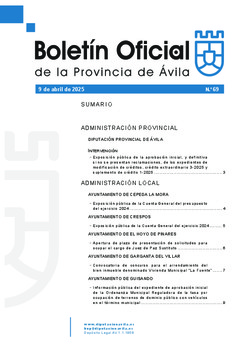 Boletín Oficial de la Provincia del miércoles, 9 de abril de 2025