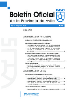 Boletín Oficial de la Provincia del viernes, 9 de mayo de 2025