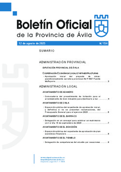 Boletín Oficial de la Provincia del martes, 12 de agosto de 2025