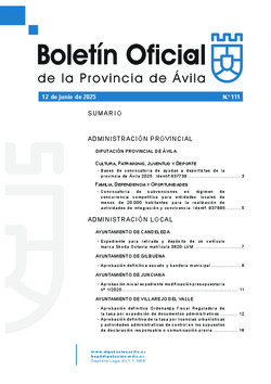 Boletín Oficial de la Provincia del miércoles, 12 de noviembre de 2025