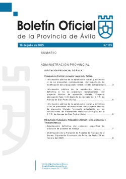 Boletín Oficial de la Provincia del miércoles, 16 de julio de 2025