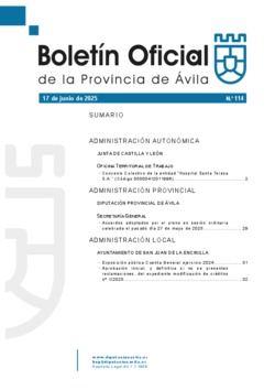 Boletín Oficial de la Provincia del lunes, 16 de junio de 2025